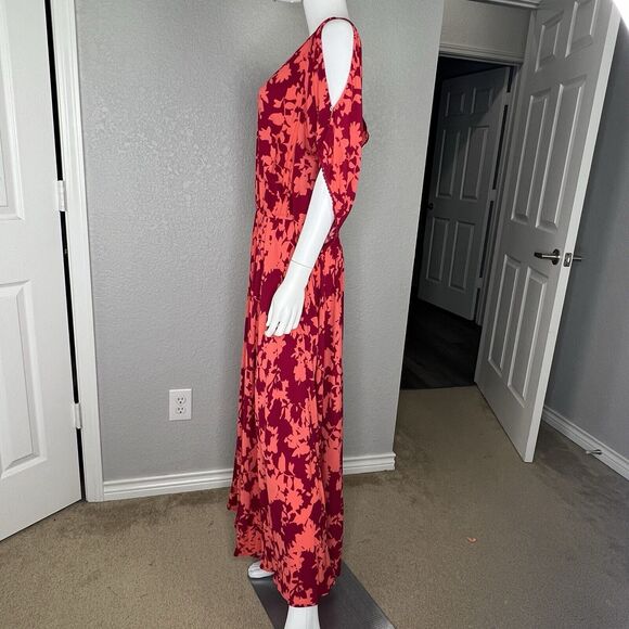 Soft Surroundings Pink and Orange Maxi Dress - Picture 3 of 10